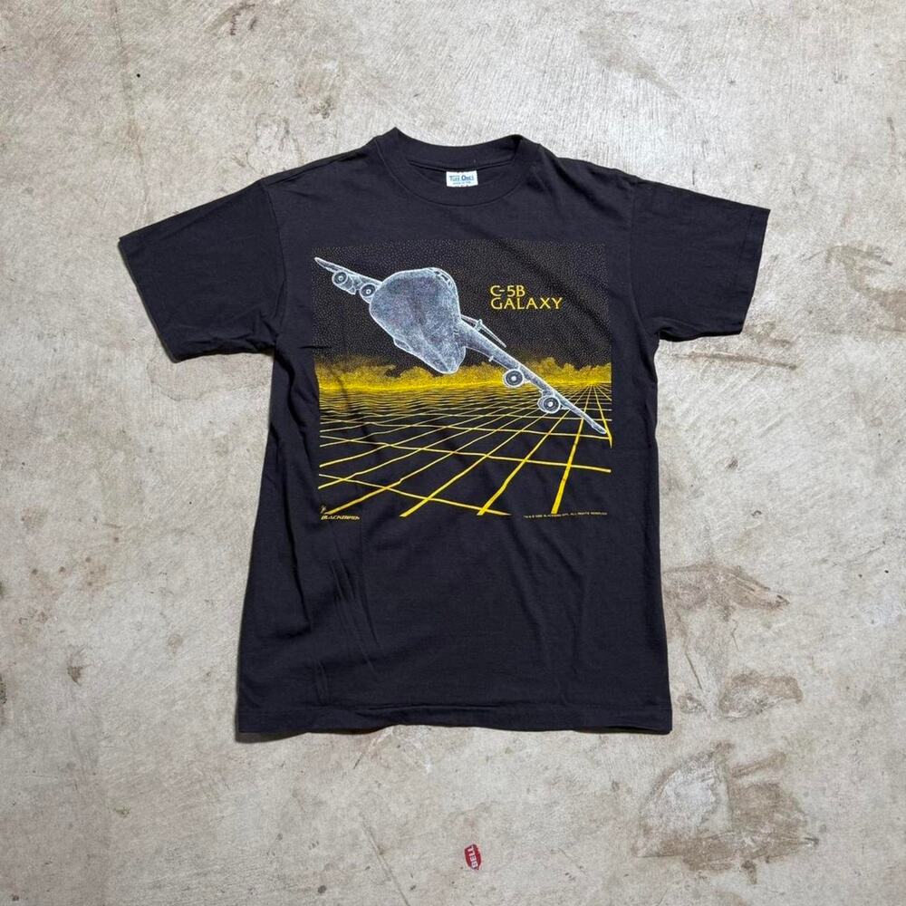 Vintage VTG 80’s 90’s C-5B Plane Single Stitch Graphic T-Shirt
